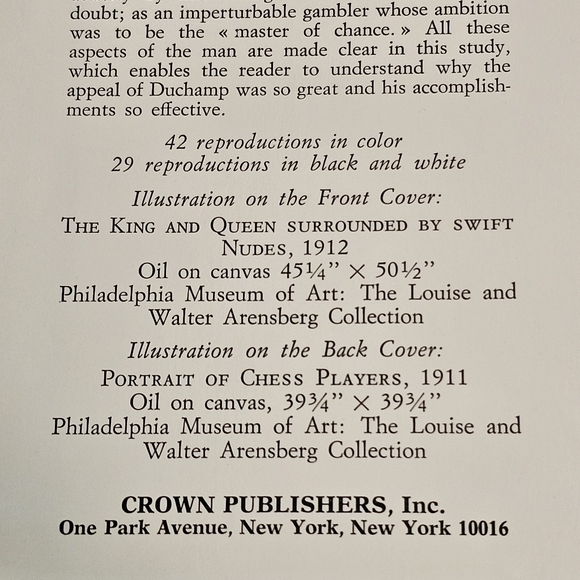 Marcel Duchamp 1977 HCDJ Book by Alexandrian Q.L.P. Art Series Paintings Nude - Picture 12 of 16